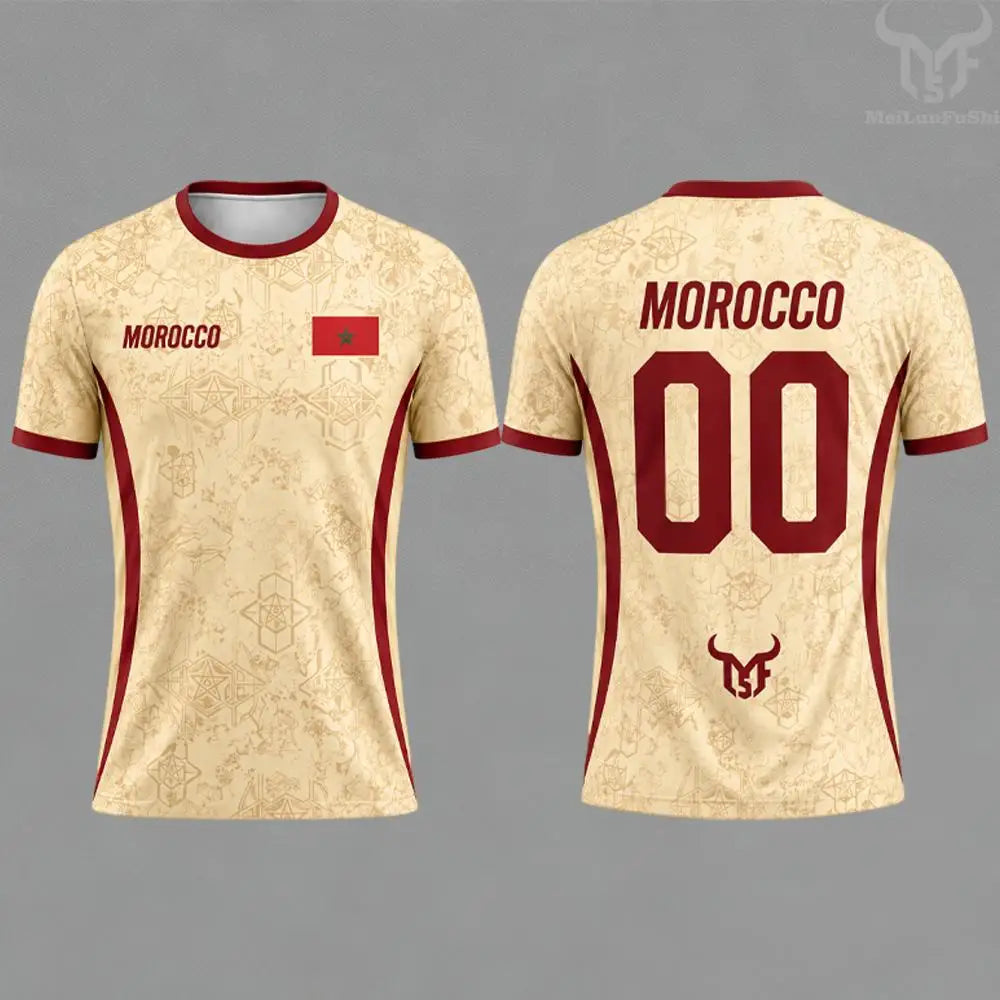 Morocco Soccer Fan Jersey – Country-Color Fan Tee