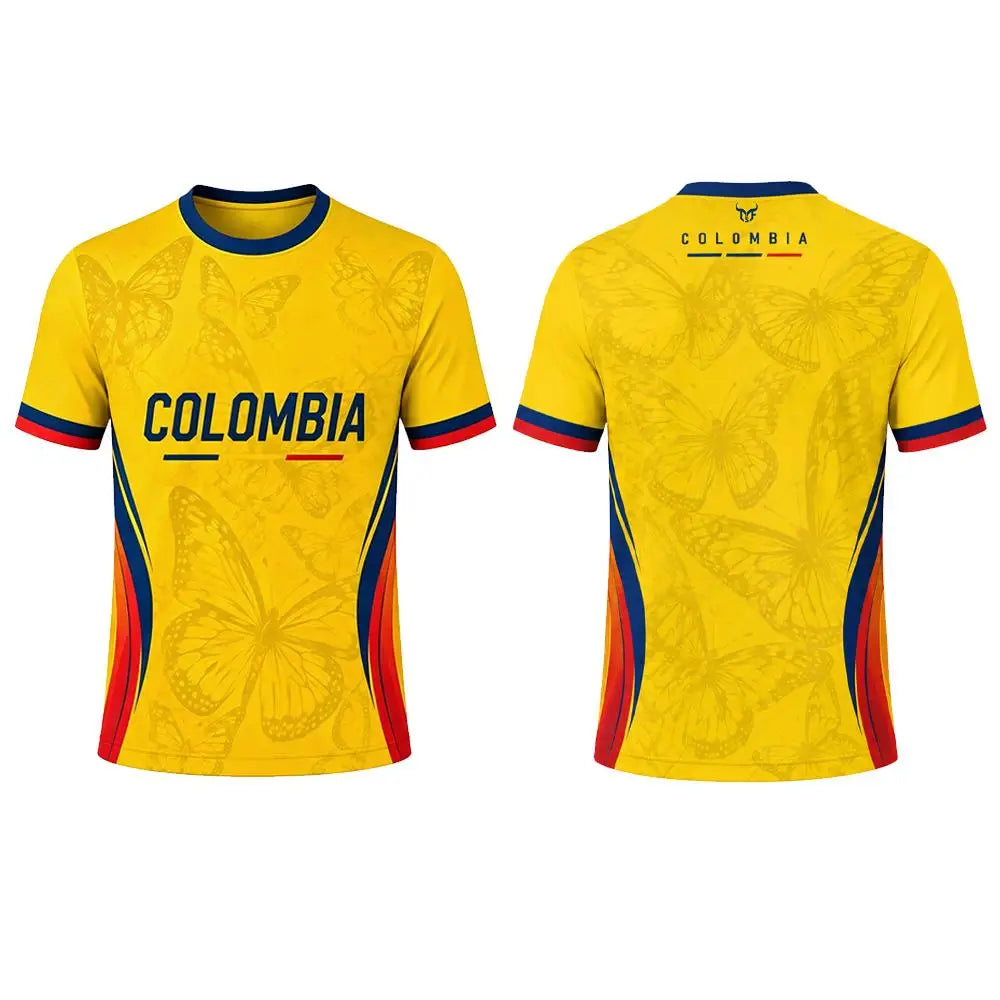 Colombia Soccer Fan Jersey – Country-Color Fan Tee