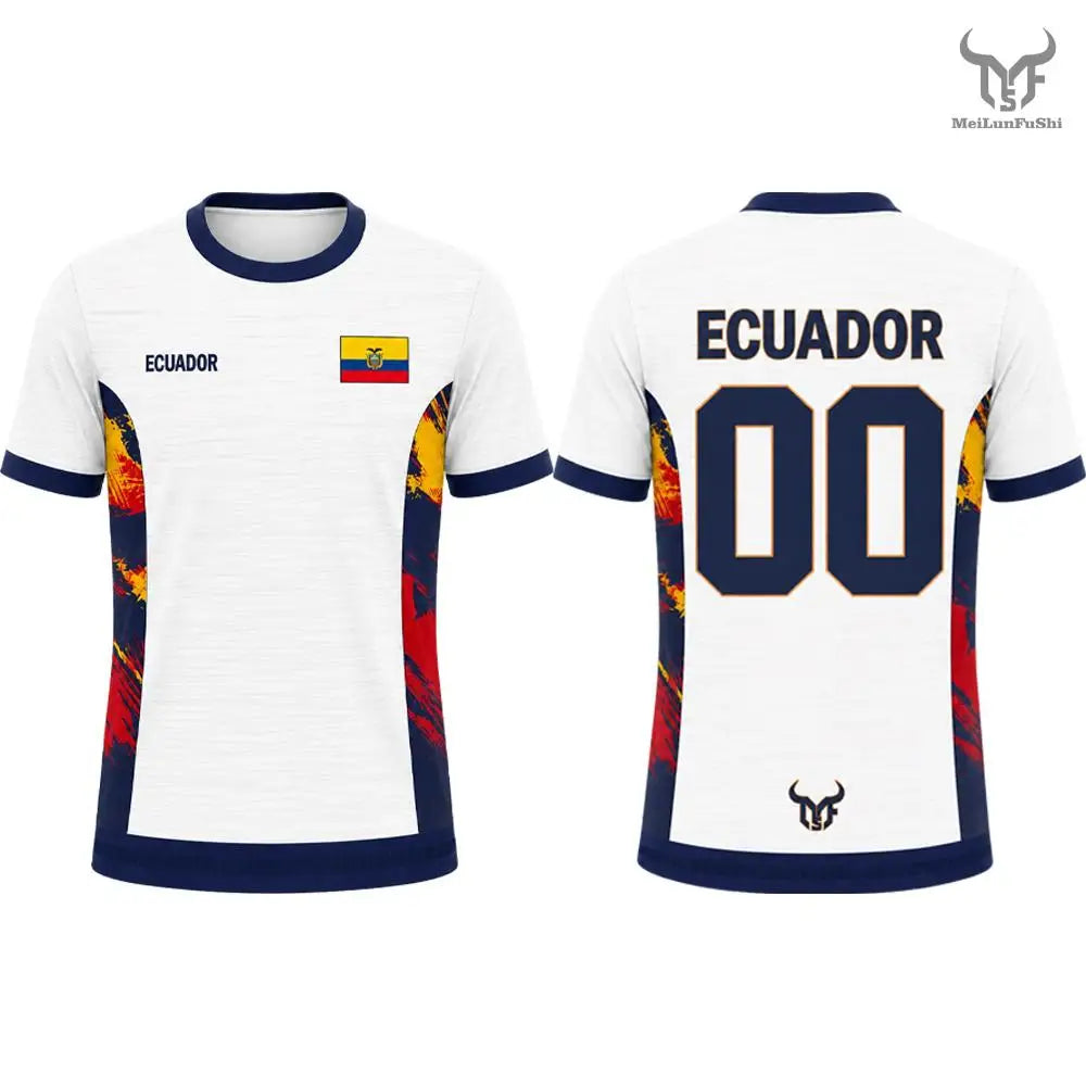 Ecuador Soccer Fan Jersey – Country-Color Fan Tee