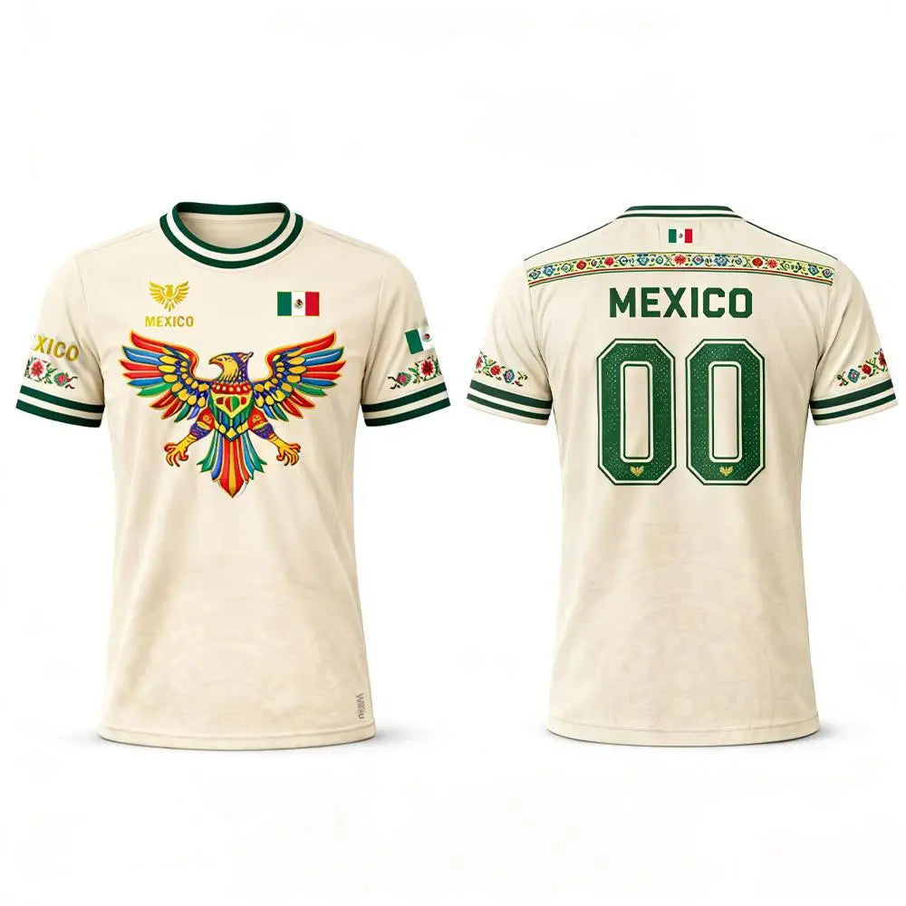 Mexico Soccer Fan Jersey – Country-Color Fan Tee