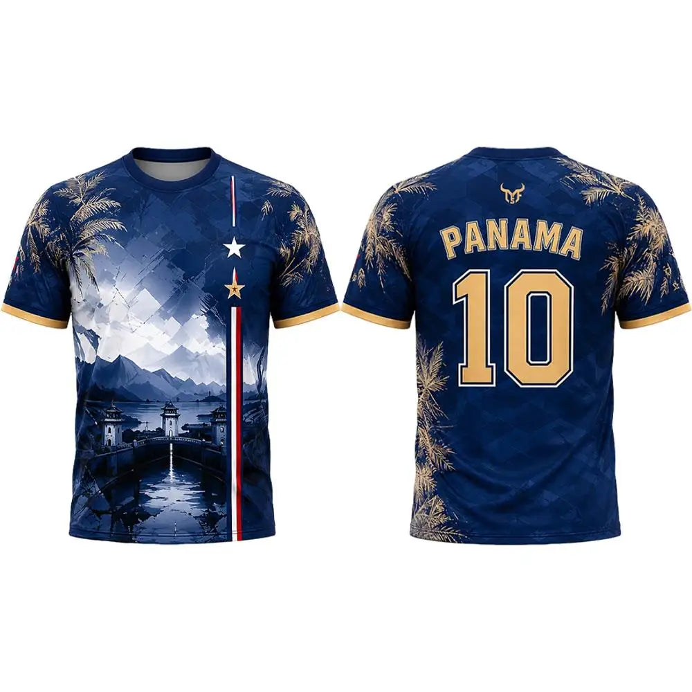 Panama Soccer Fan Jersey – Country-Color Fan Tee
