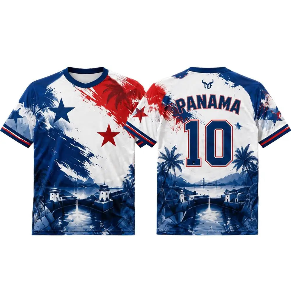Panama Soccer Fan Jersey – Country-Color Fan Tee