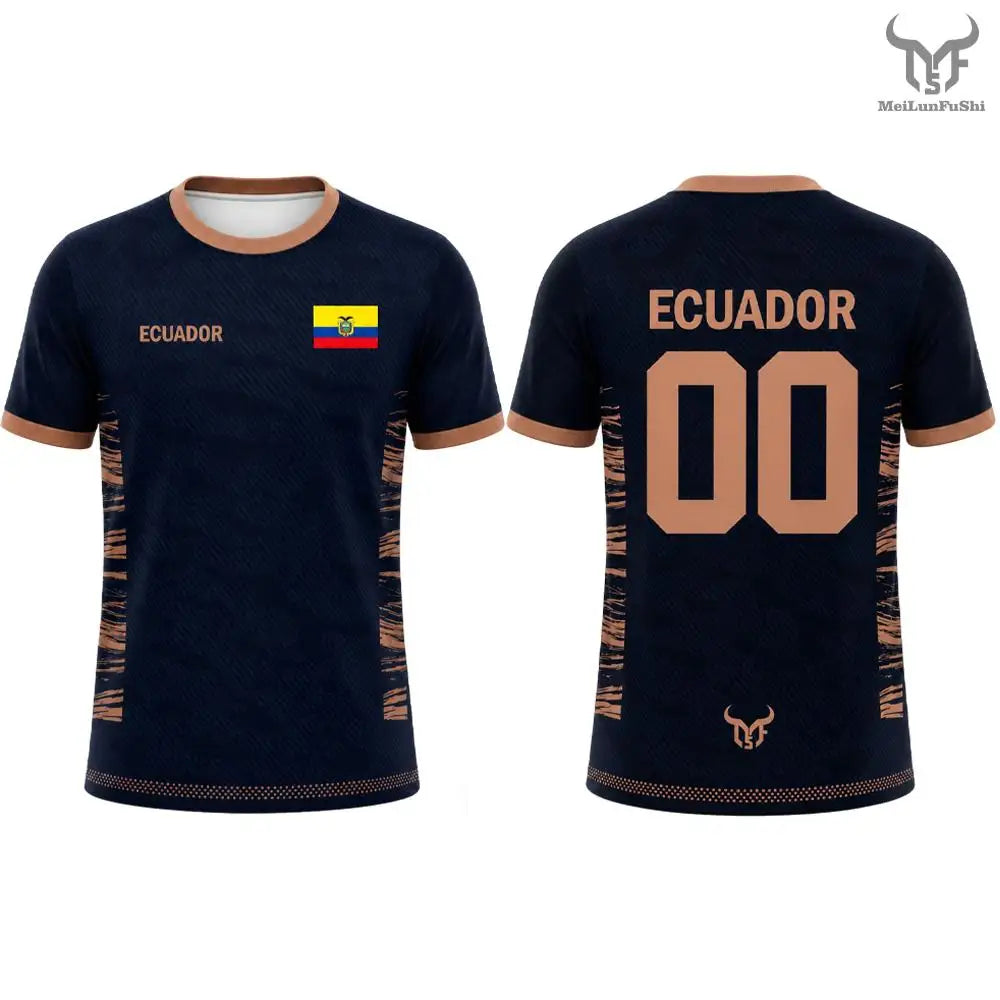 Ecuador Soccer Fan Jersey – Country-Color Fan Tee