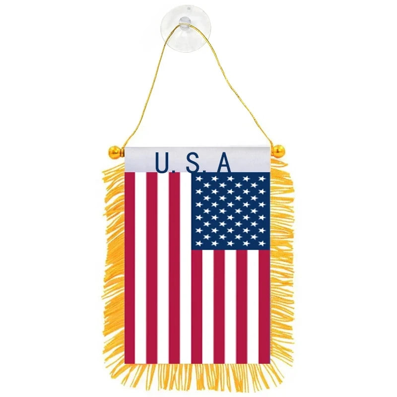 USA Soccer Fan Mini Pennant – Car Window Flag