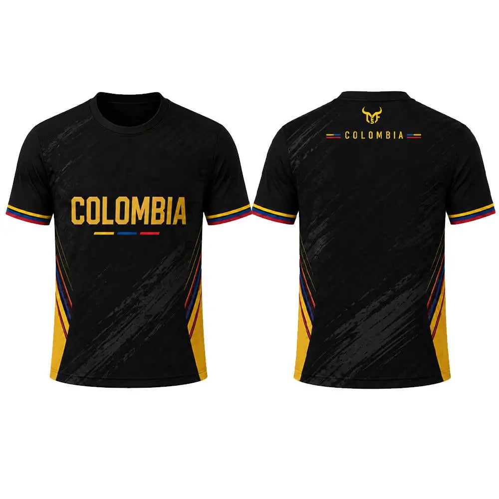 Colombia Soccer Fan Jersey – Country-Color Fan Tee