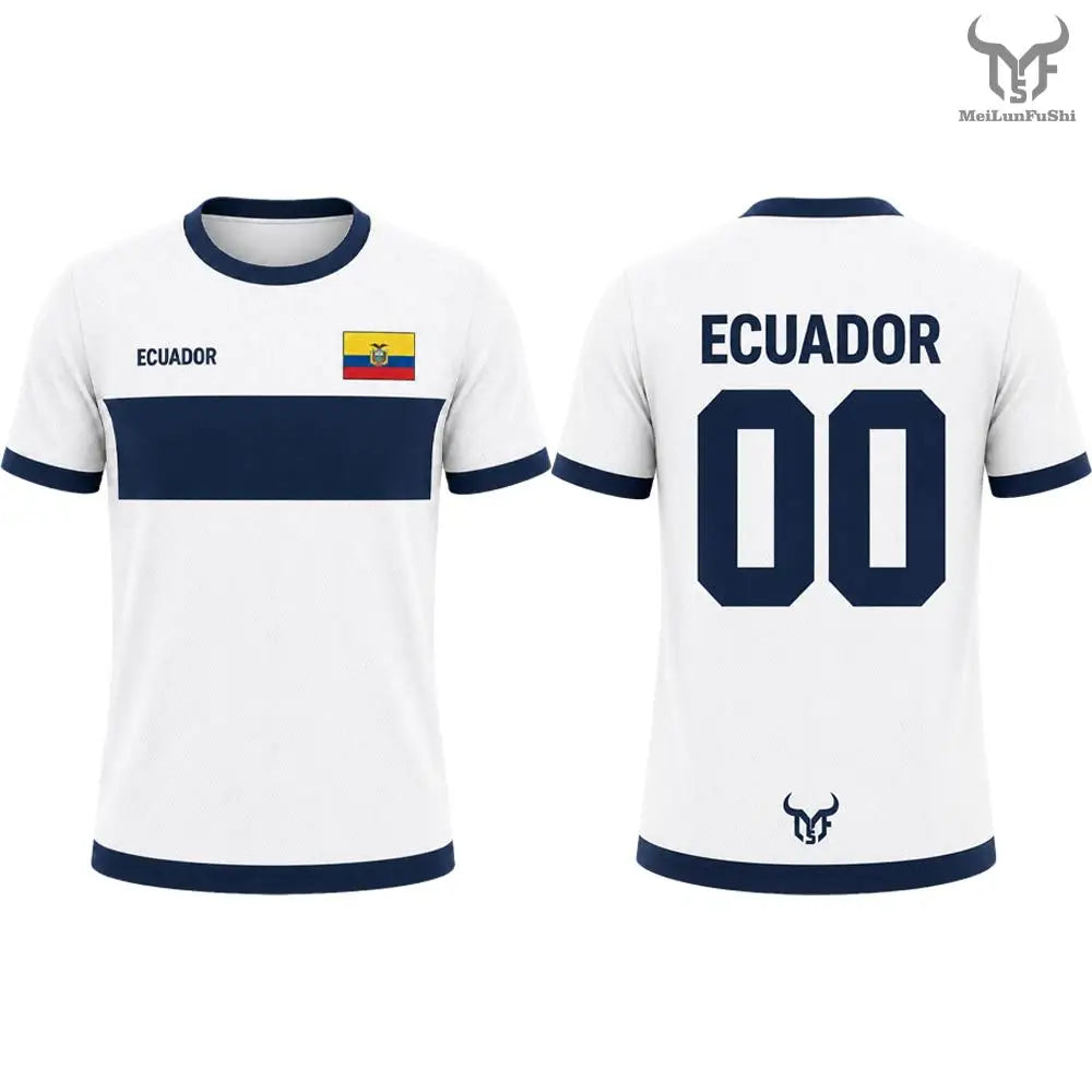 Ecuador Soccer Fan Jersey – Country-Color Fan Tee