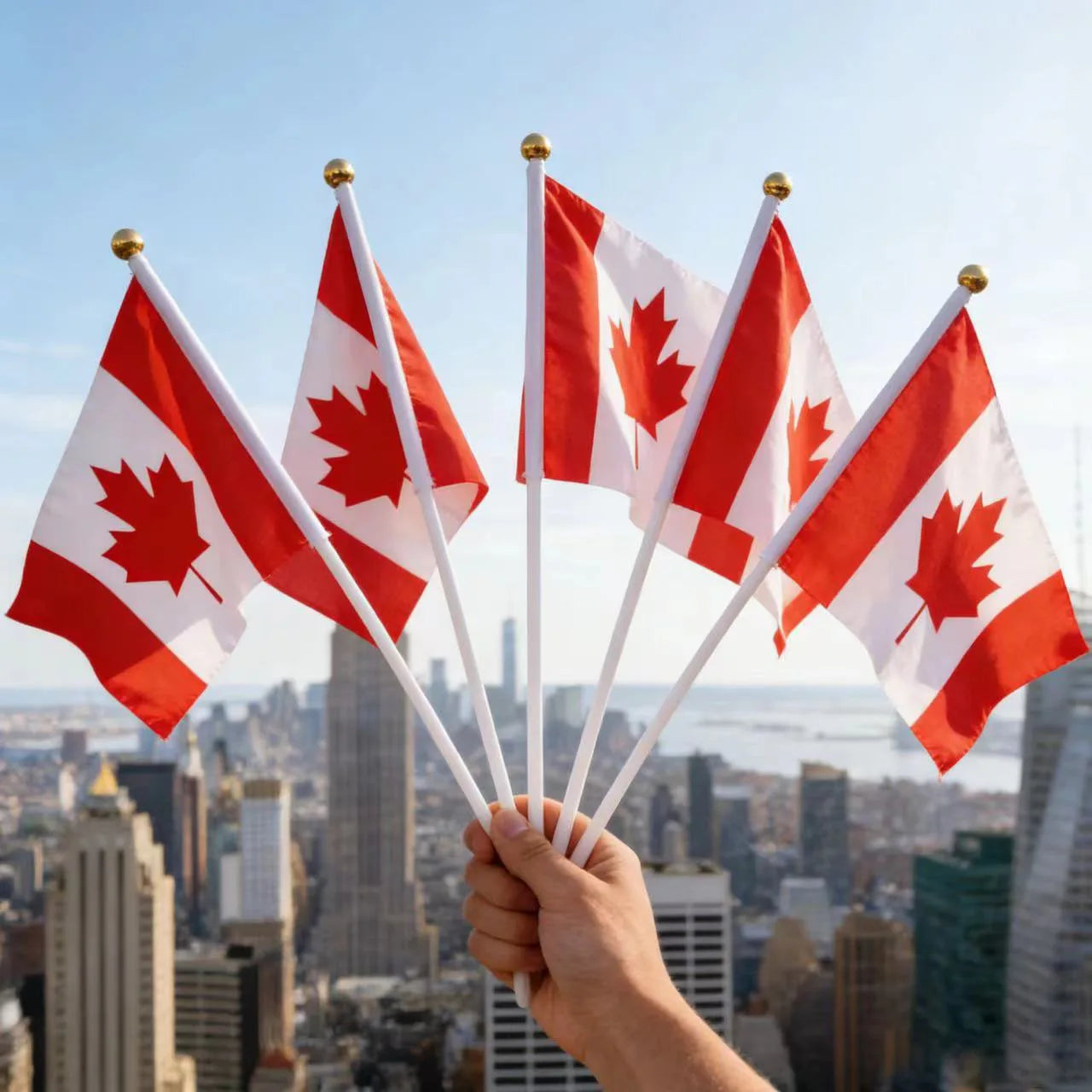 Canada Soccer Fan Handheld Flag – Show Your Pride