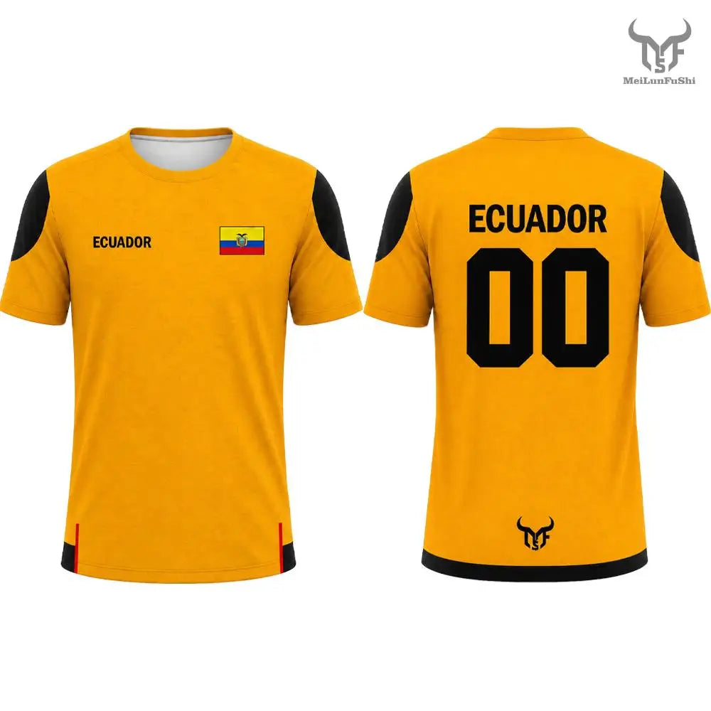 Ecuador Soccer Fan Jersey – Country-Color Fan Tee
