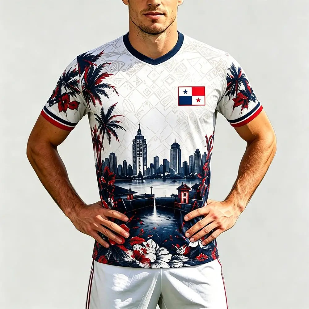 Panama Soccer Fan Jersey – Country-Color Fan Tee