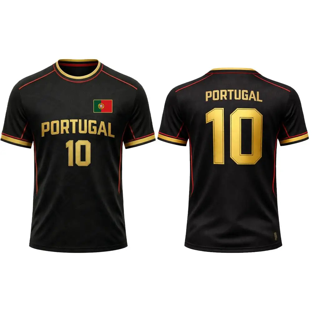 Portugal Soccer Fan Jersey – Country-Color Fan Tee