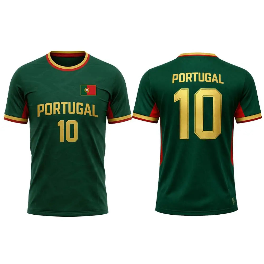Portugal Soccer Fan Jersey – Country-Color Fan Tee