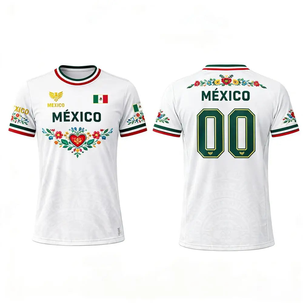 Mexico Soccer Fan Jersey – Country-Color Fan Tee