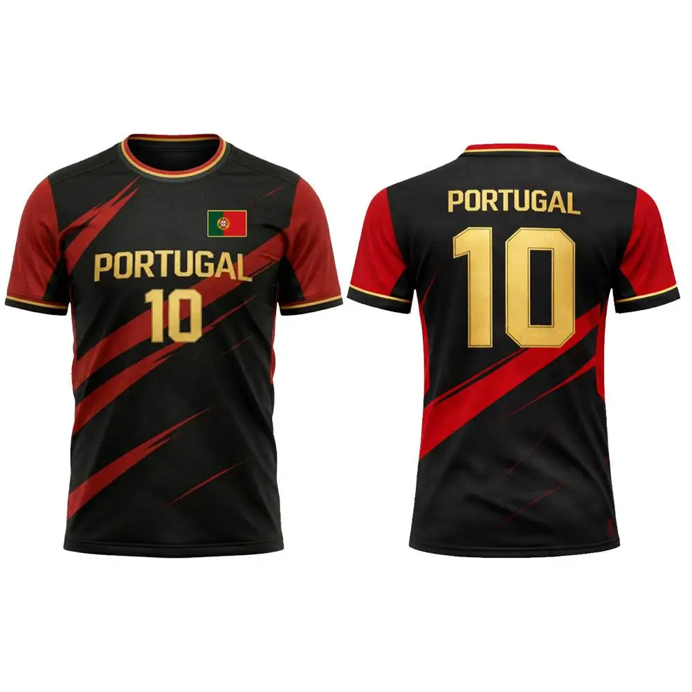 Portugal Soccer Fan Jersey – Country-Color Fan Tee