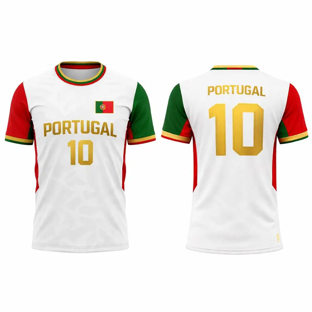 Portugal Soccer Fan Jersey – Country-Color Fan Tee