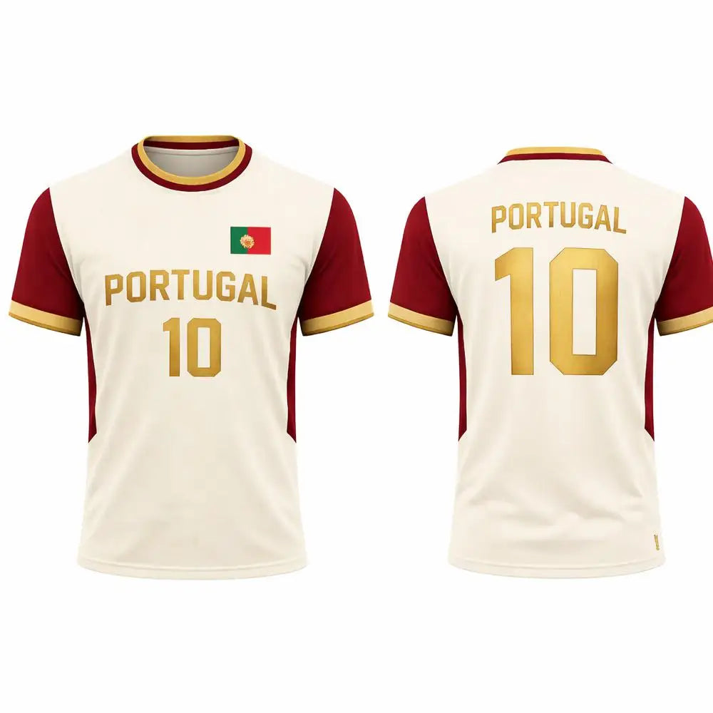 Portugal Soccer Fan Jersey – Country-Color Fan Tee