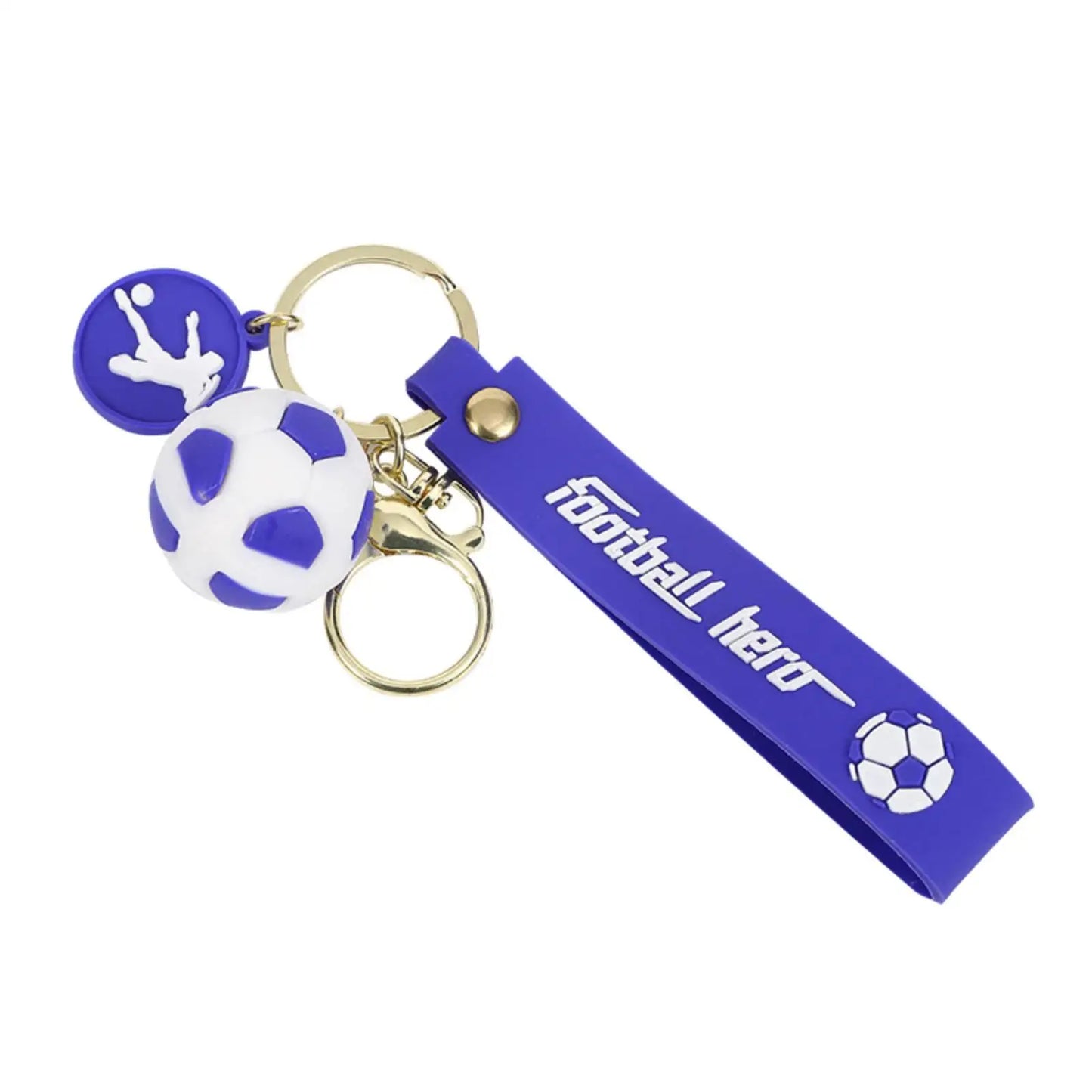Soccer Fan PVC Keychain – Colorful Fan Charm